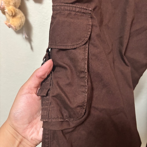 The North Face Brown Cargo y2k Pants Size 10 Short - Picture 3 of 10